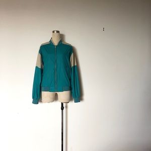 Members Only - Teal + Taupe Reversible Bomber